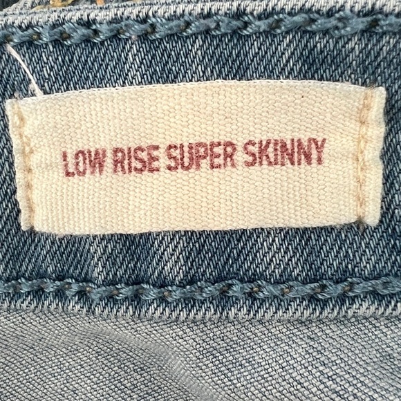 Hollister Low Rise Super Skinny Distressed Jeans Size 1 Women’s - Picture 4 of 6